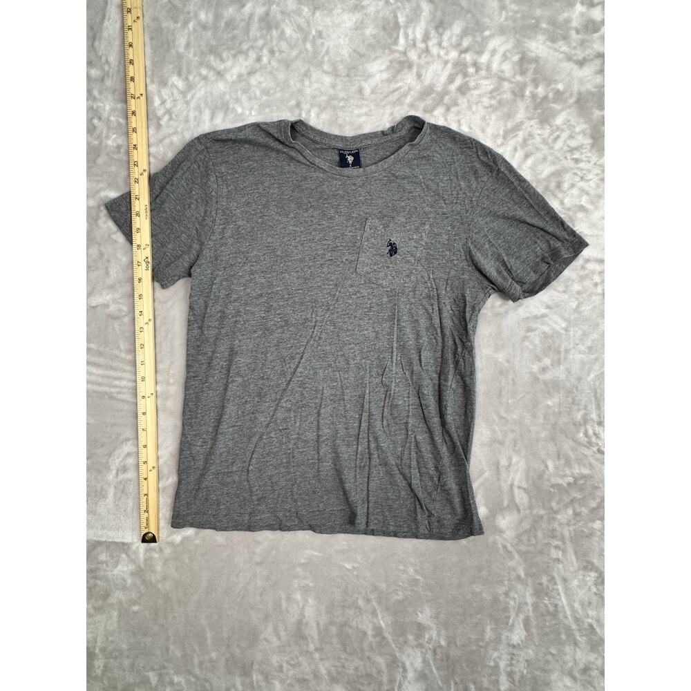 U.S. Polo Assn. T Shirt Mens Size Small Crew Neck Gray Cotton‎